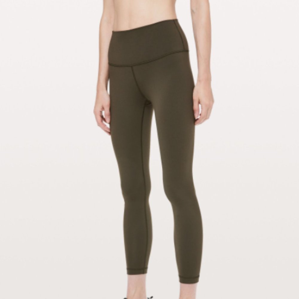 WUNDER UNDER HIGH-RISE TIGHT 25" *FULL-ON LUON Dark Olive Size: 8